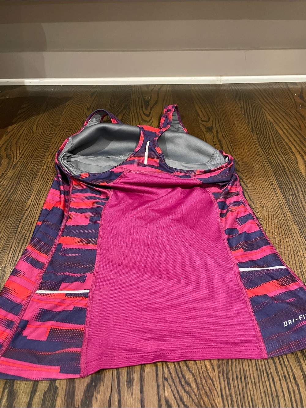 Nike Pink & Purple Performance Racerback Tank - Picture 2 of 3